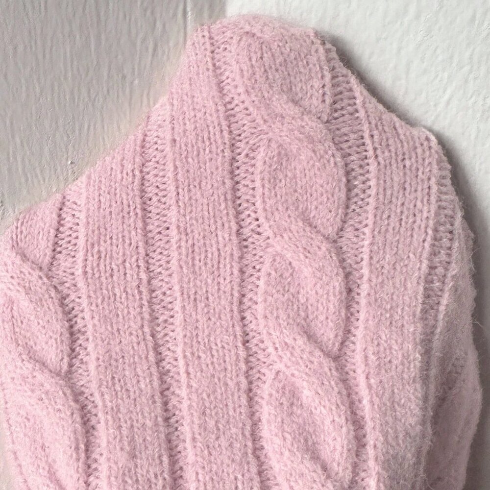 Pink Casual Women's Sexy Fitted Knit Dress - Picture 8 of 8